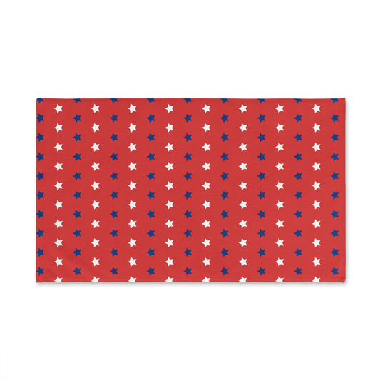 Red, White and Blue Stars Hand Towel Patriotic Bathroom Hand Towel