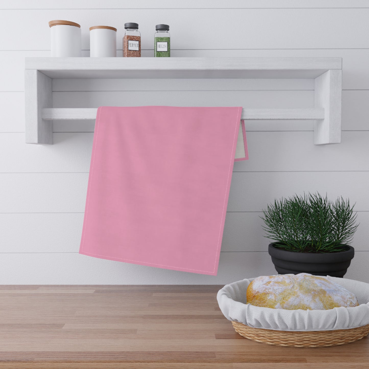 Light Pink Cotton Twill Tea Towel 18 x 30