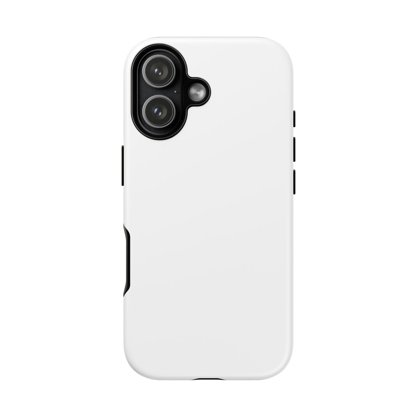 White Tough Cell Phone Case Matte or Glossy Protective Case iPhone Samsung