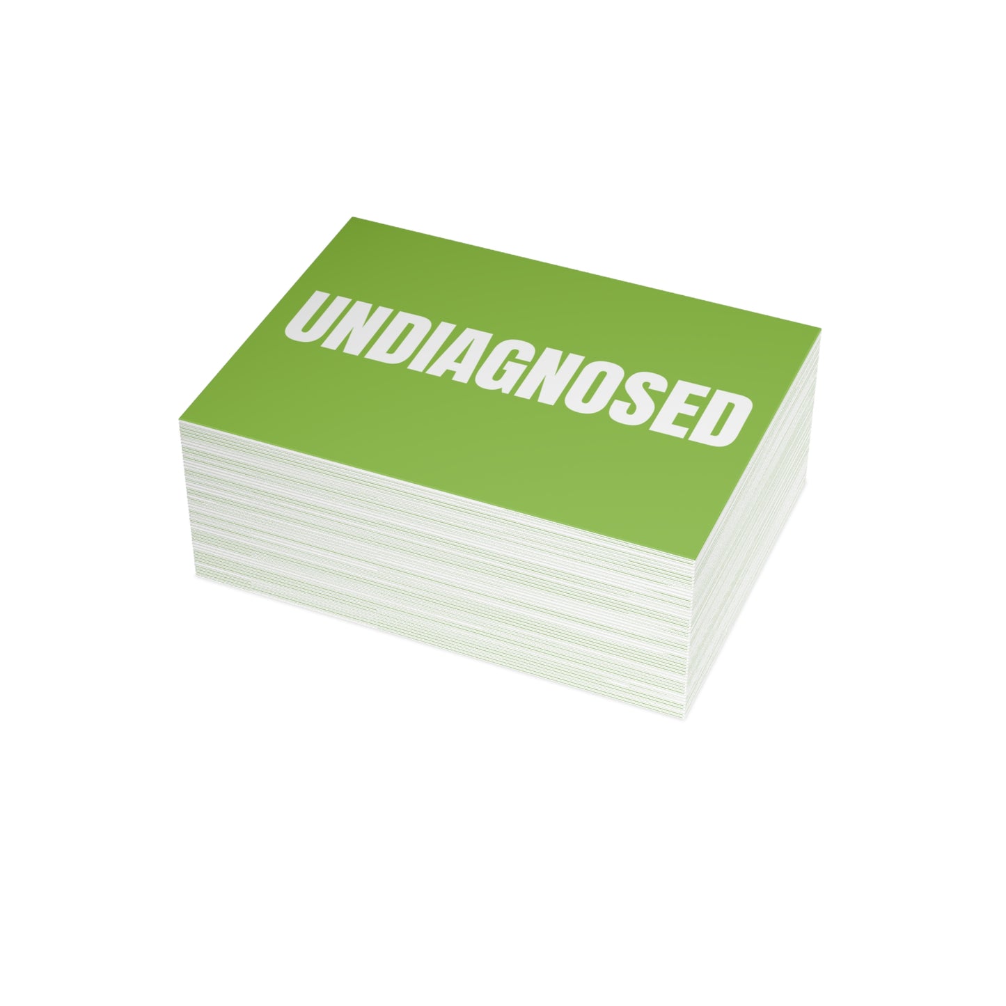 Muted Lime Postcard Set Pack of 10, 30 or 50 w/ Envelopes | Coordinated Collection