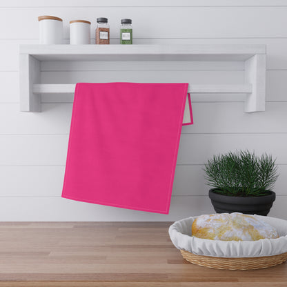 Pink Cotton Twill Tea Towel 18 x 30