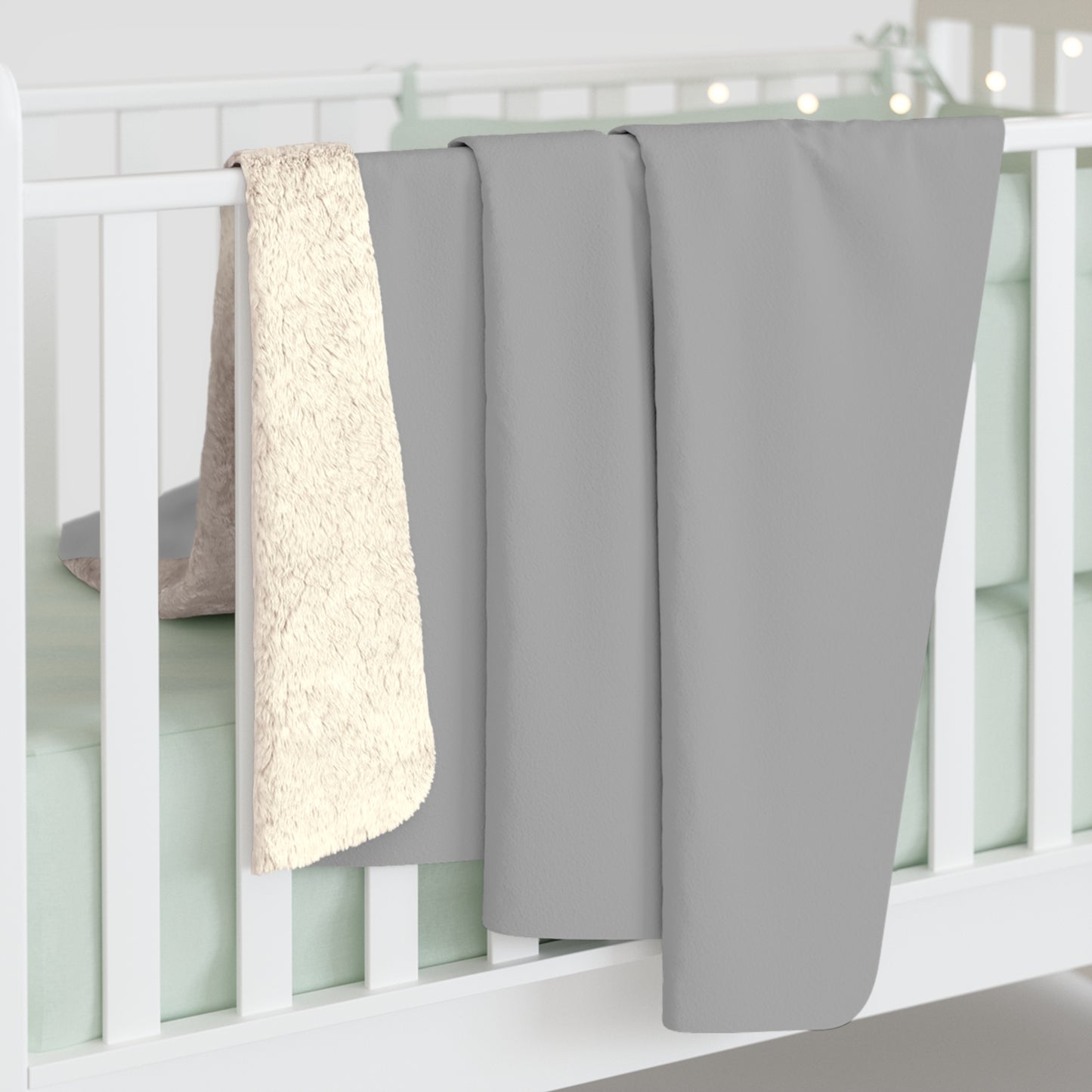 Grayscale Sherpa Fleece Blanket Cozy Plush Throw 3 Sizes Soft Warm Blanket