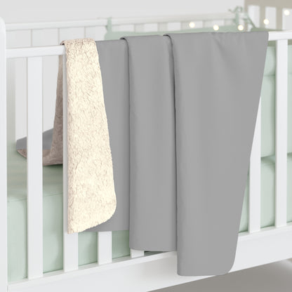 Grayscale Sherpa Fleece Blanket Cozy Plush Throw 3 Sizes Soft Warm Blanket