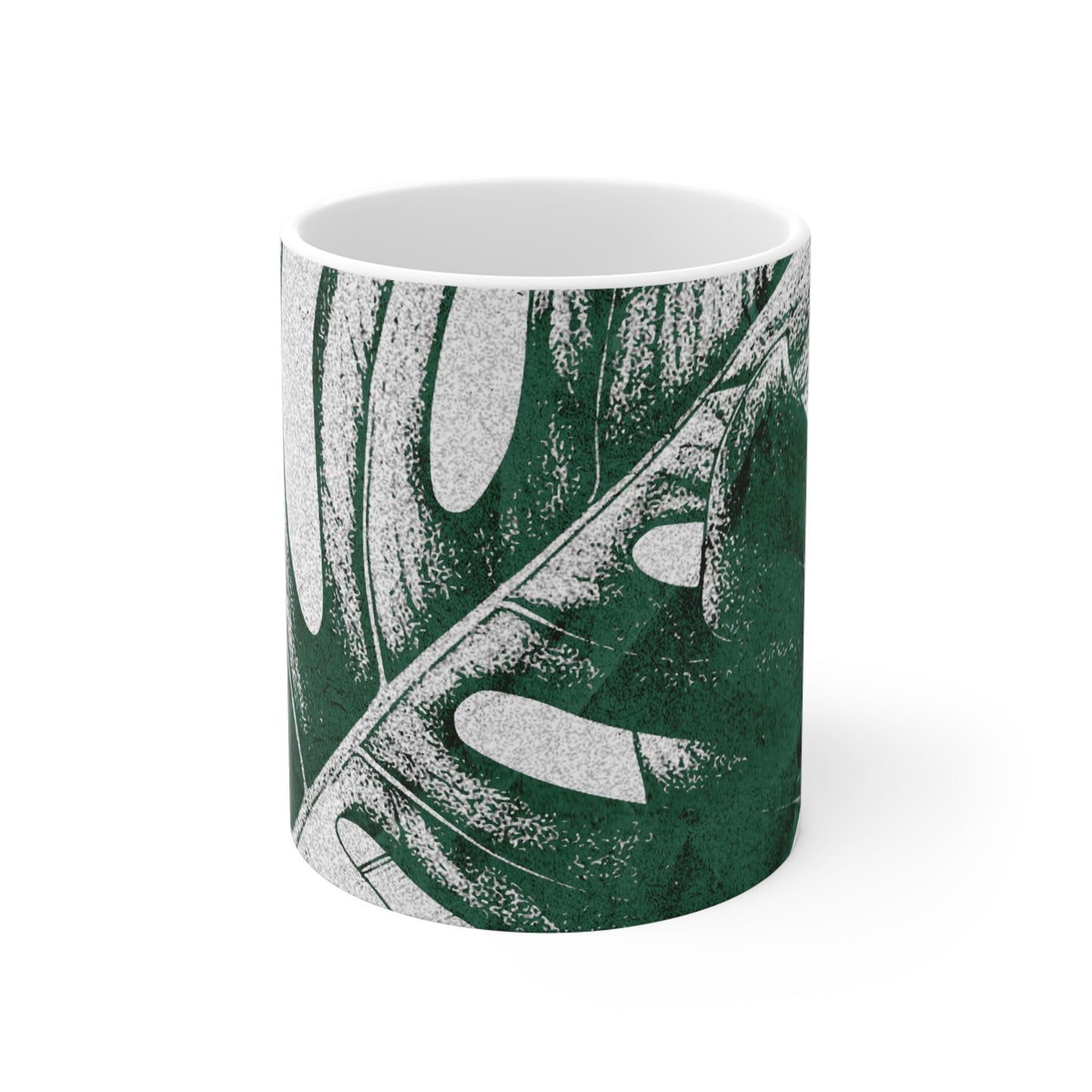Monstera Leaf Green Mug