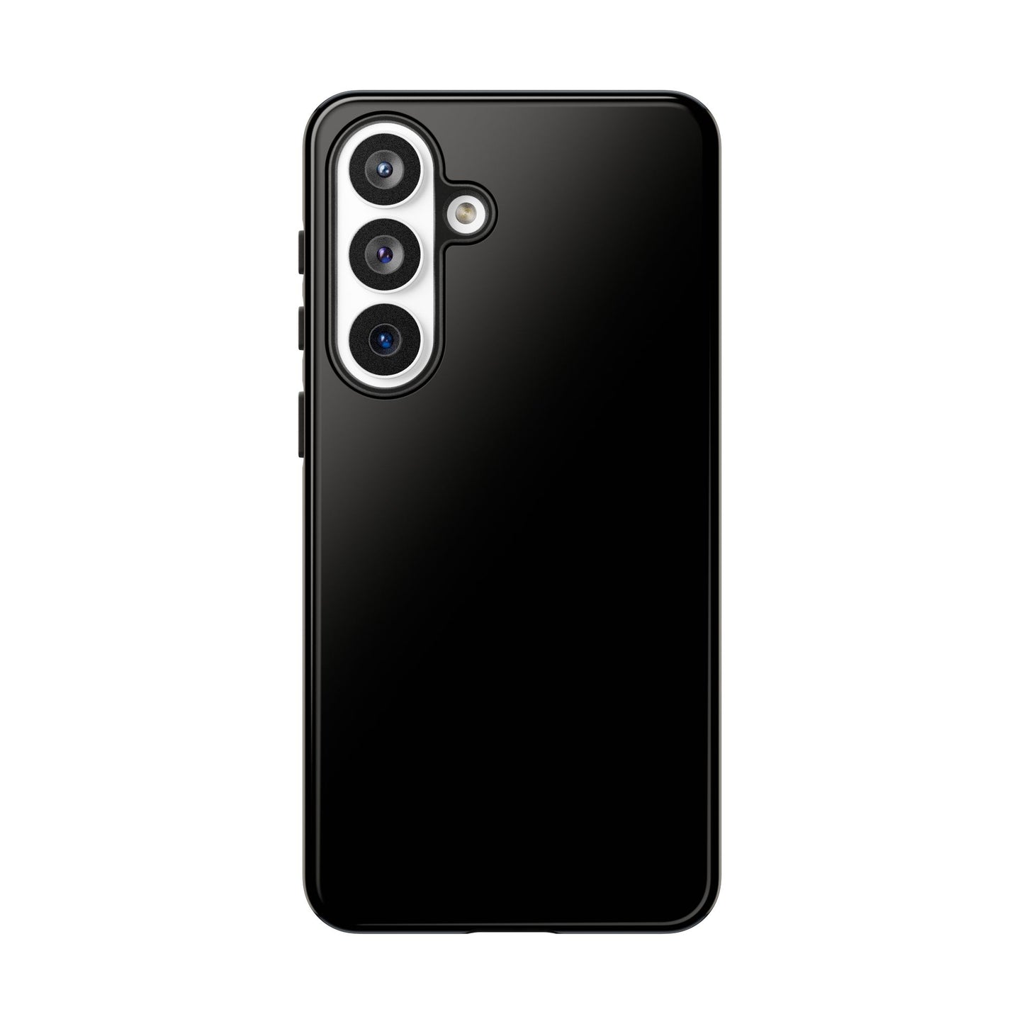 Black Tough Cell Phone Case Matte or Glossy Protective Case iPhone Samsung