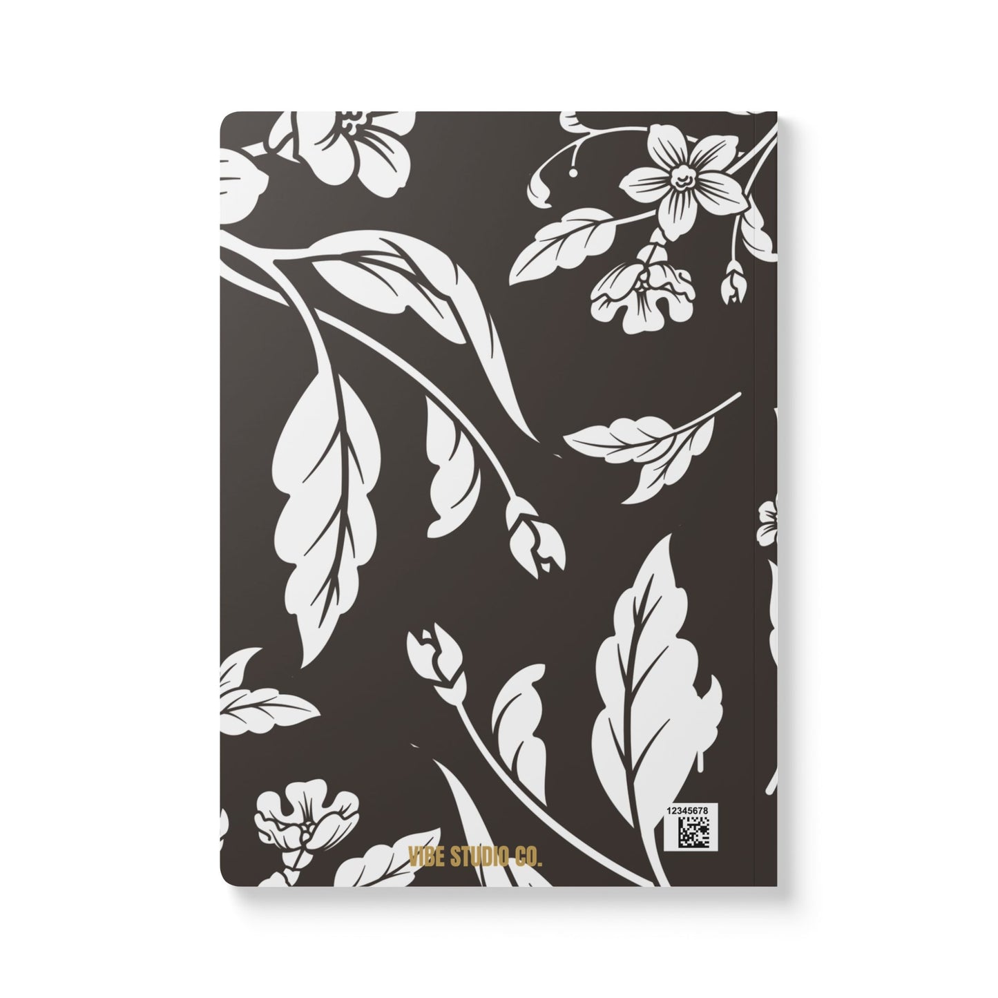 Muted Charcoal Floral A5 Lined Journal Coordinated Collection