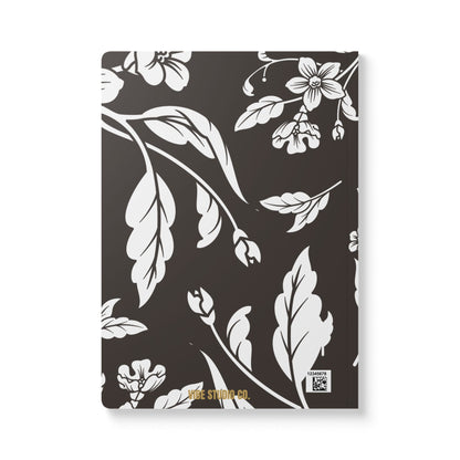 Muted Charcoal Floral A5 Lined Journal Coordinated Collection