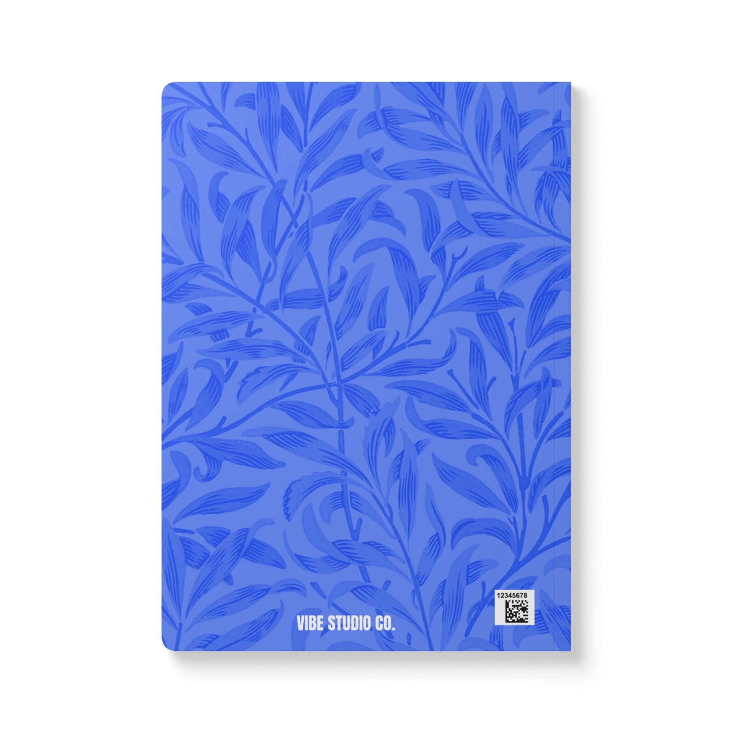 Periwinkle Leaves A5 Lined Journal Minimal Botanical Notebook | Coordinated Collection