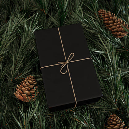 Black Wrapping Paper Matte or Glossy Gift Wrap 3 Sizes Fine Art Paper