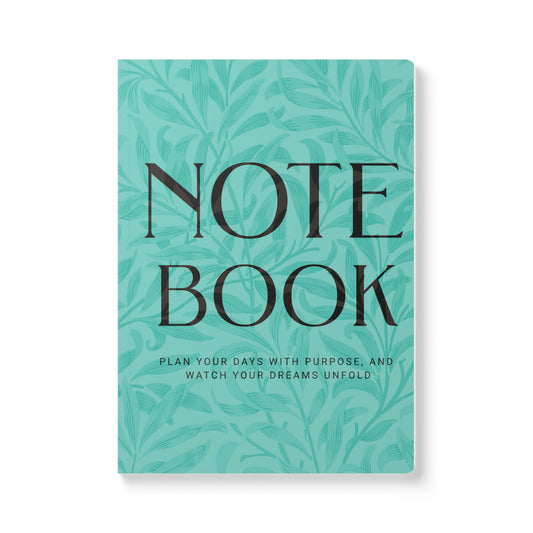 Candy Shop Leaves A5 Lined Journal Minimal Botanical Notebook | Coordinated Collection