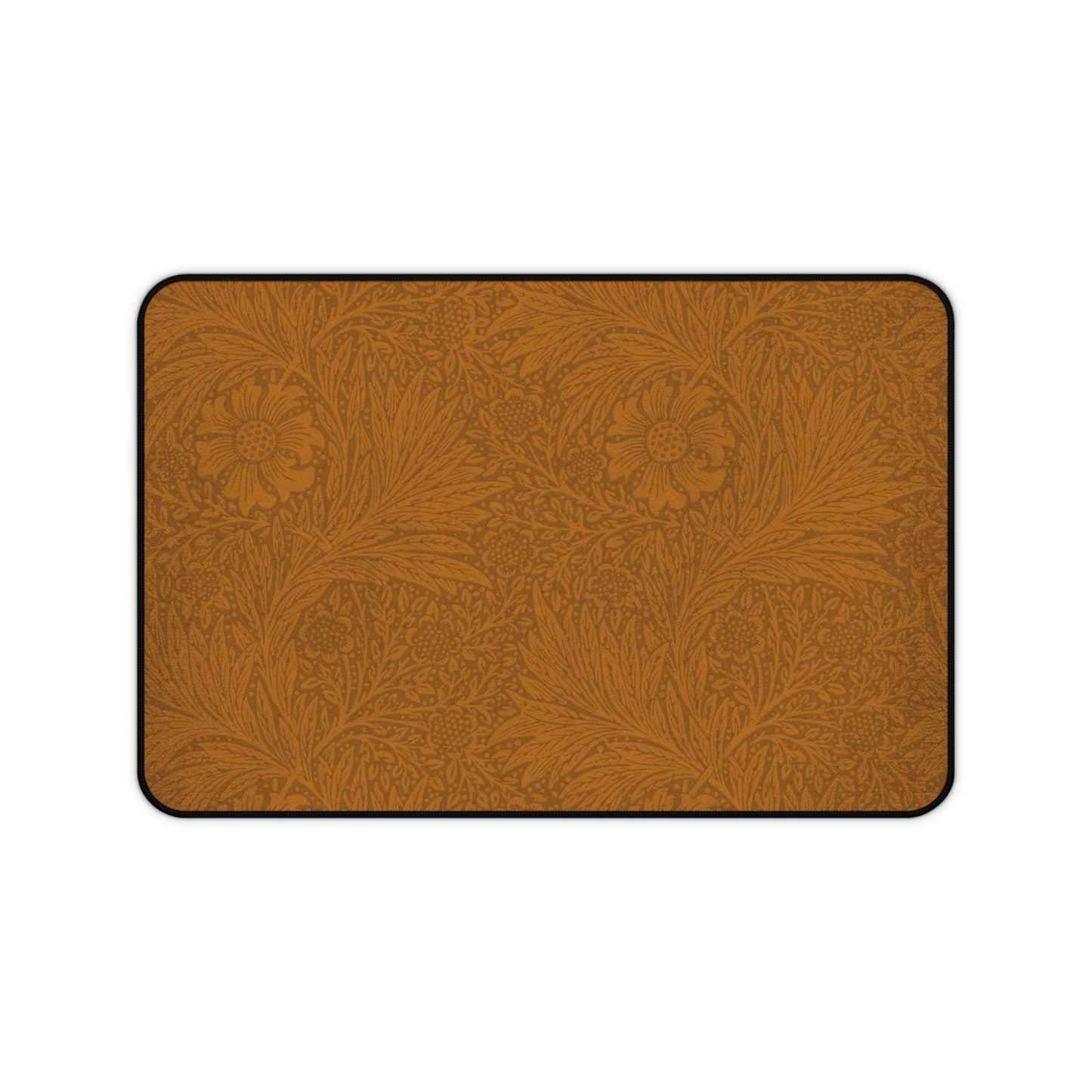 Saddle Tan Floral Desk Mat (12x18, 12x22, 16x32)