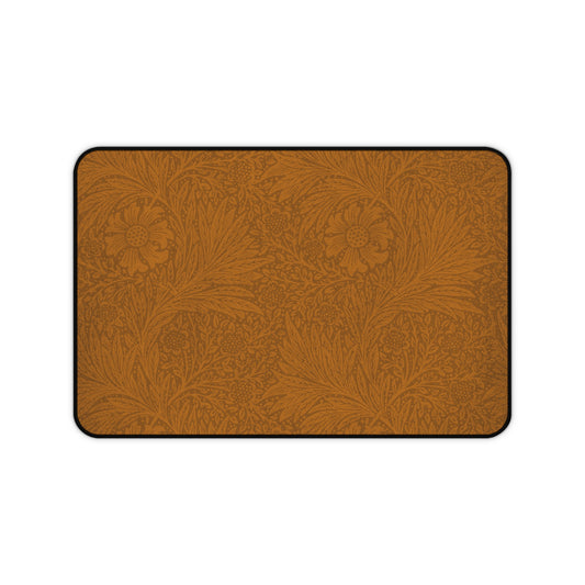 Saddle Tan Floral Desk Mat (12x18, 12x22, 16x32)