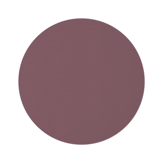 Mauve Coordinated Round Rug 60 Inch Floor Rug Minimal Home Decor Living Room Rug