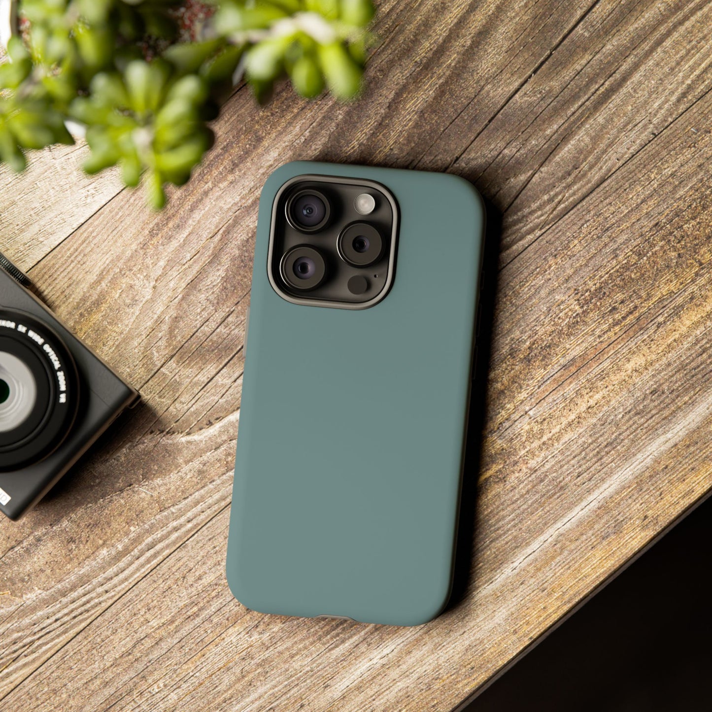 Dusty Blue Tough Cell Phone Case, Matte or Glossy Iphone and Samsung