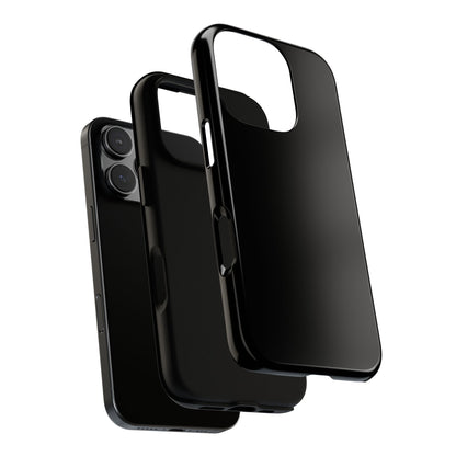 Black Tough Cell Phone Case Matte or Glossy Protective Case iPhone Samsung