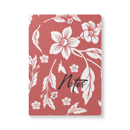Red Autumns Floral A5 Lined Journal Coordinated Collection