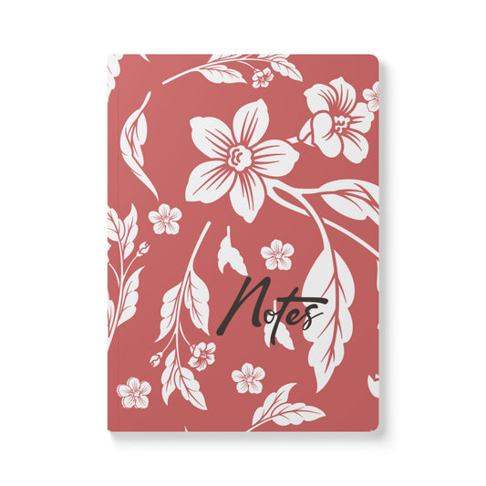 Red Autumns Floral A5 Lined Journal Coordinated Collection