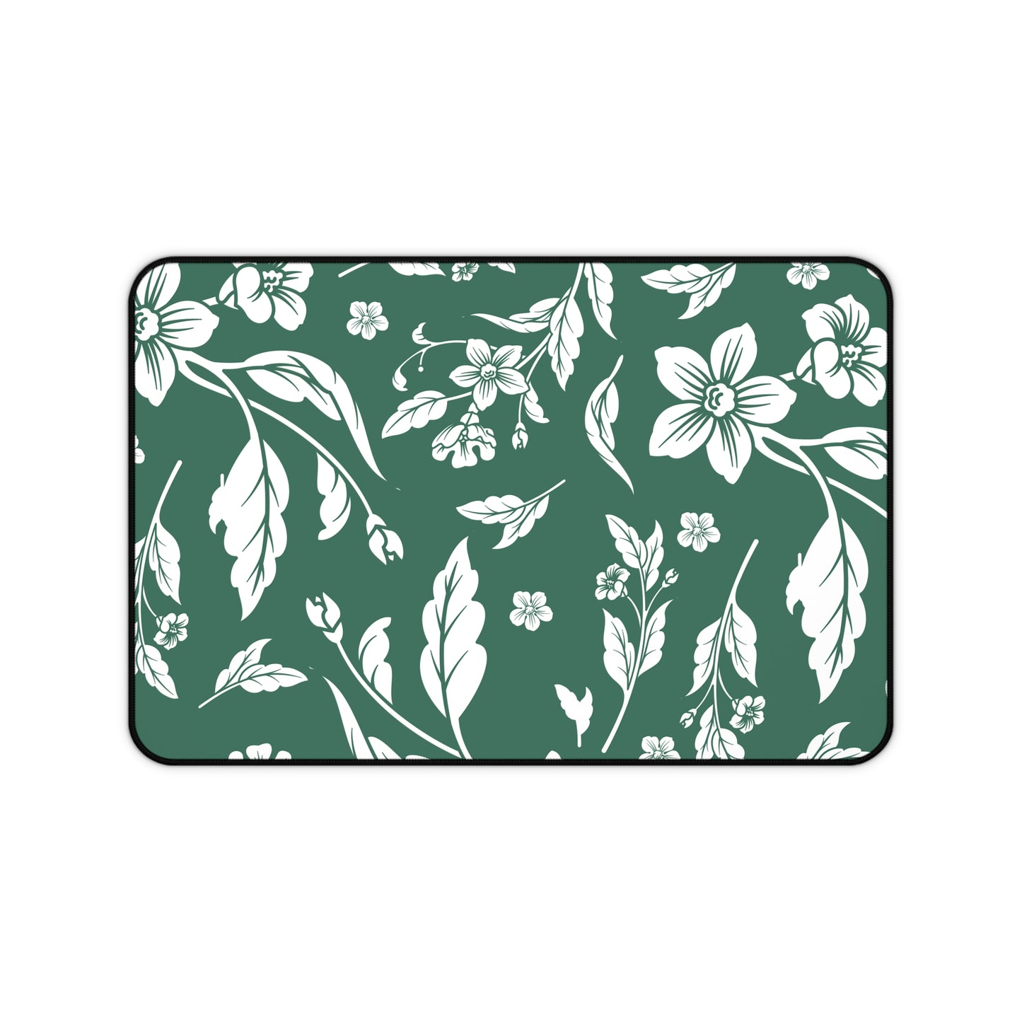 Leaf Green Floral Desk Pad (12x18, 12x22 or 16x32)