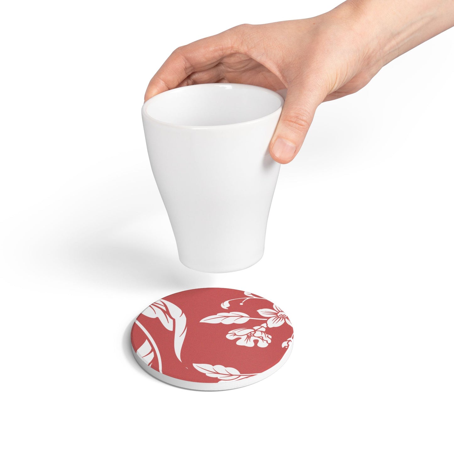 Red Autumns Floral Ceramic Coaster Coordinated Collection