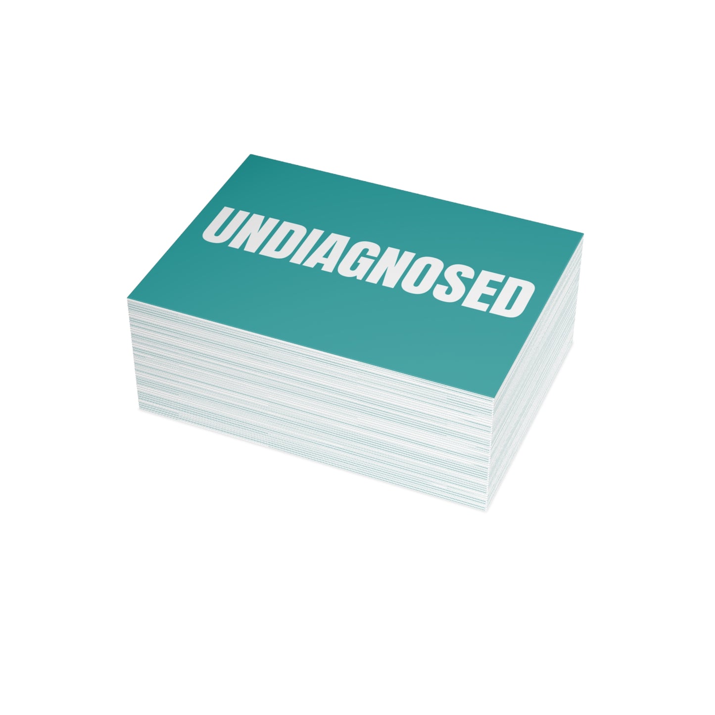 Deep Aqua Postcard Set Pack of 10, 30 or 50 w/ Envelopes | Coordinated Collection