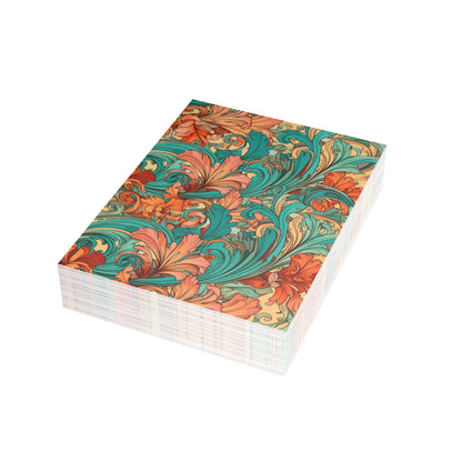 Coral Flourish Postcards Botanical Floral Postcard Set