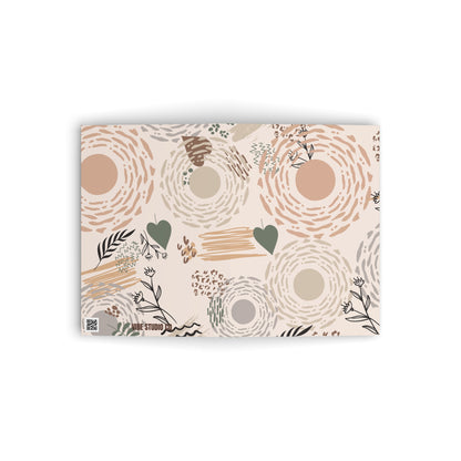 Neutral Flow Note Cards Minimal Botanical Stationery Set