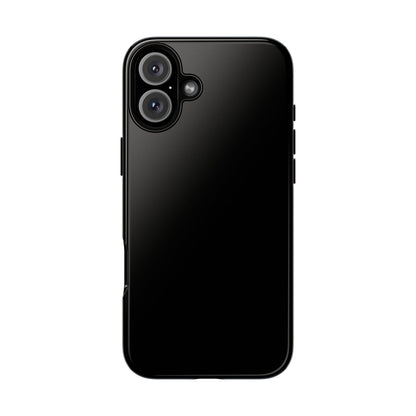 Black Tough Cell Phone Case Matte or Glossy Protective Case iPhone Samsung