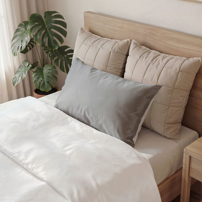 Grayscale Pillow Solid Cotton Sham
