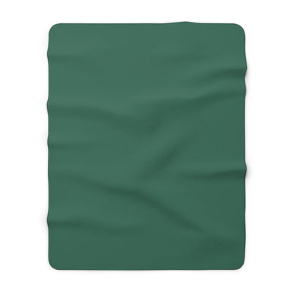 Leaf Green Sherpa Fleece Blanket Cozy Plush Throw 3 Sizes Soft Warm Blanket