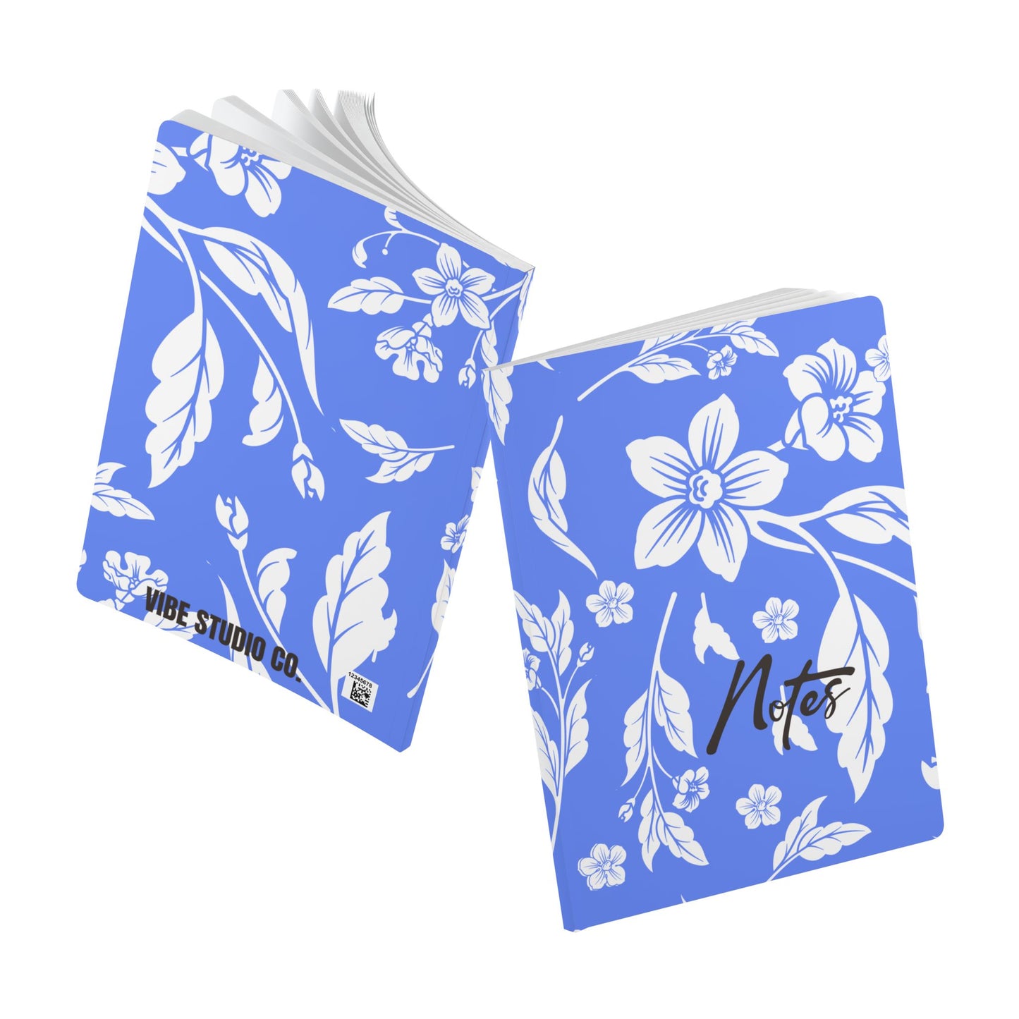 Periwinkle Floral A5 Lined Journal Coordinated Collection