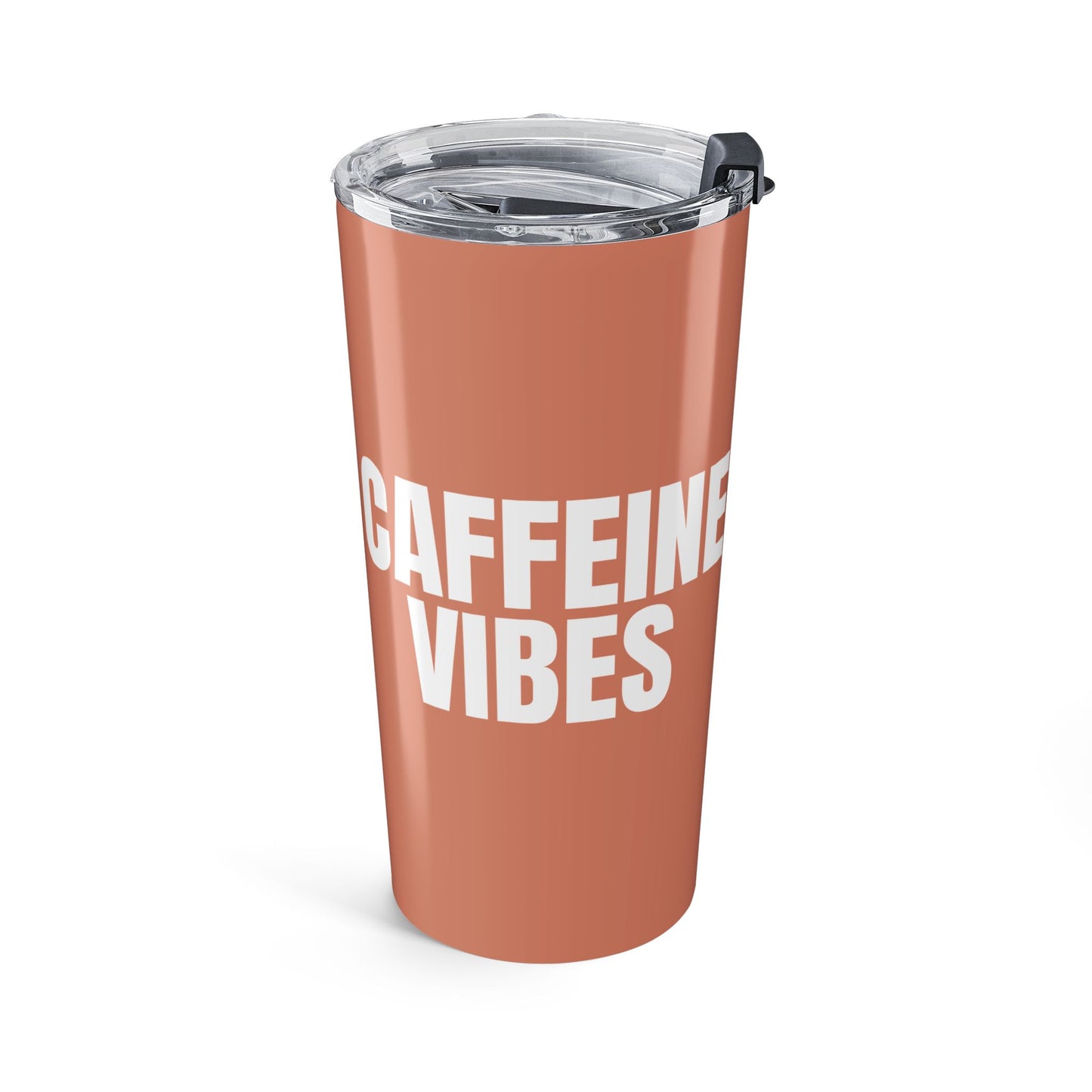 Terracotta Caffeine Vibes 20oz Stainless Steel Tumbler | Color Coordinated Collection