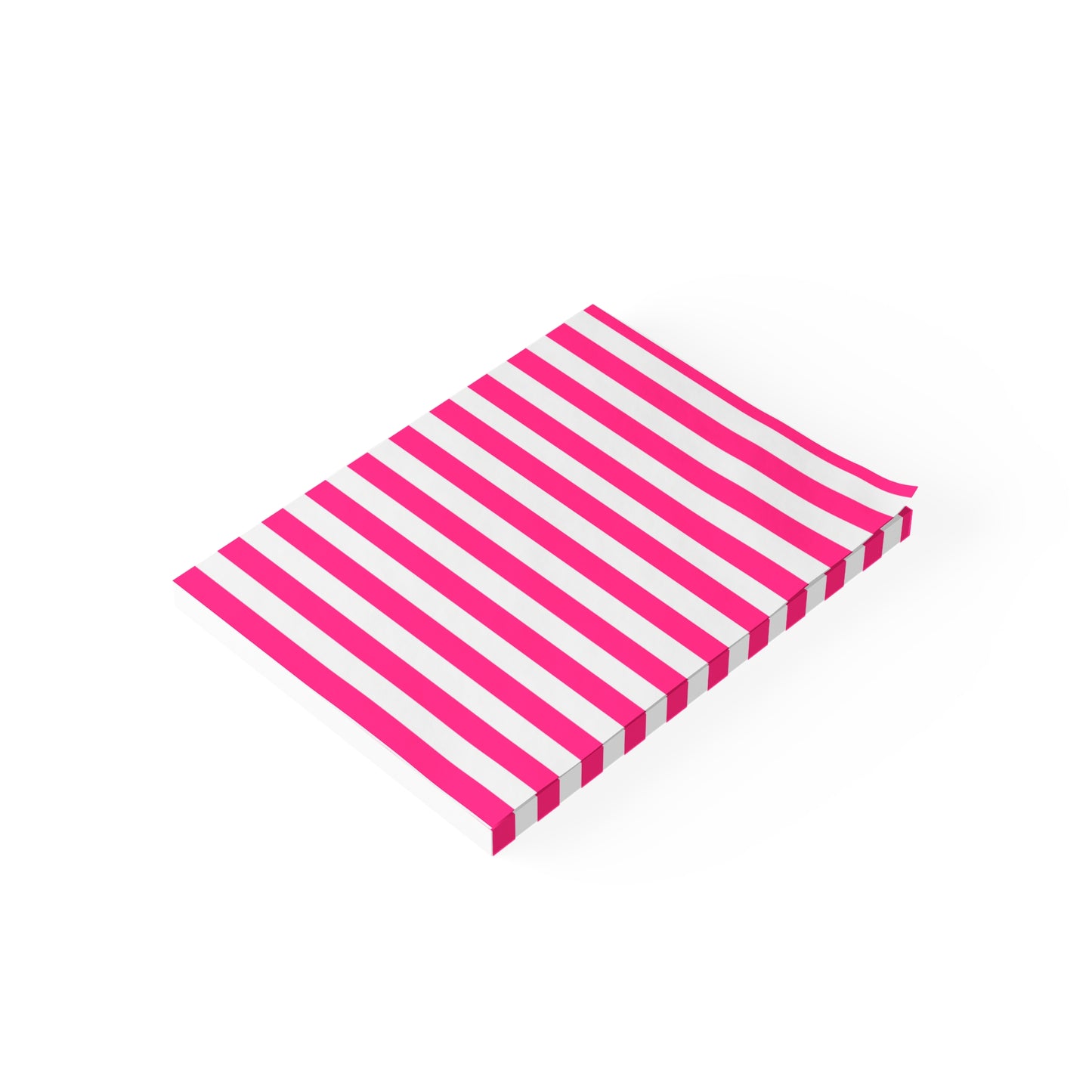 Pink Stripe Sticky Notes (7 Sizes)
