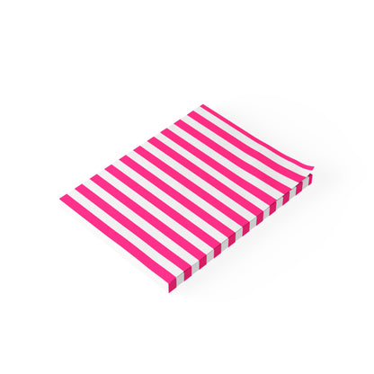 Pink Stripe Sticky Notes (7 Sizes)
