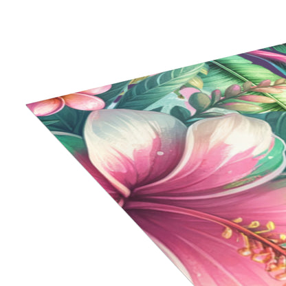 Paradise in Full Bloom Postcard Tropical Floral Botanical Postcards (30, 40 or 50)