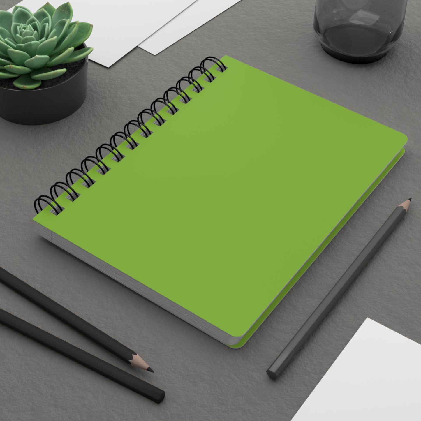 Muted Lime Spiral Lined Notebook 150 Page Journal | Coordinated Collection