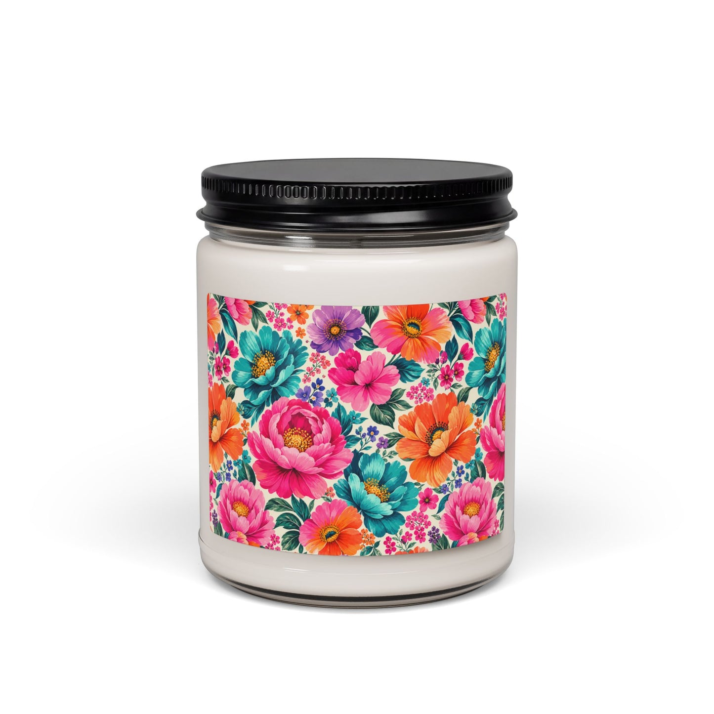 Dreamy Floral 9oz Soy Candle Floral Decor Candle