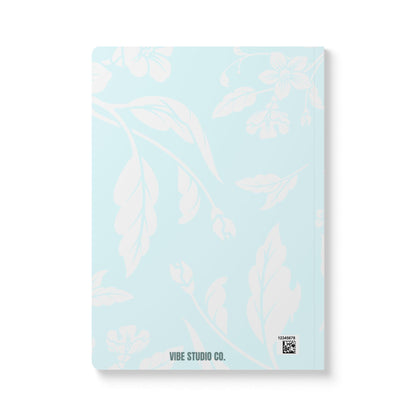 Ocean Blue Floral A5 Lined Journal Coordinated Collection