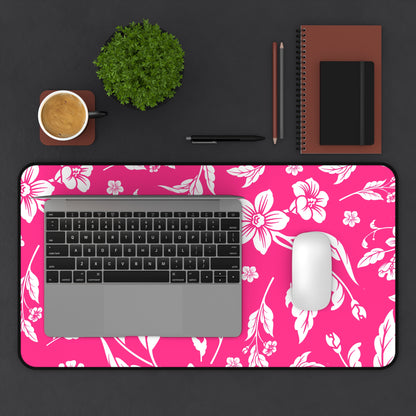 Pink Floral Desk Pad (12x18, 12x22 or 16x32)