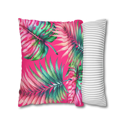 Tropical Vibes Canvas Pillow Cover 20x20