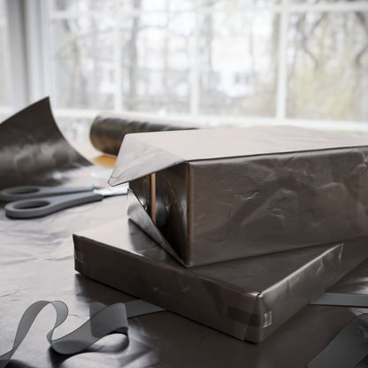 Muted Charcoal Wrapping Paper Matte or Glossy Gift Wrap 3 Sizes Fine Art Paper