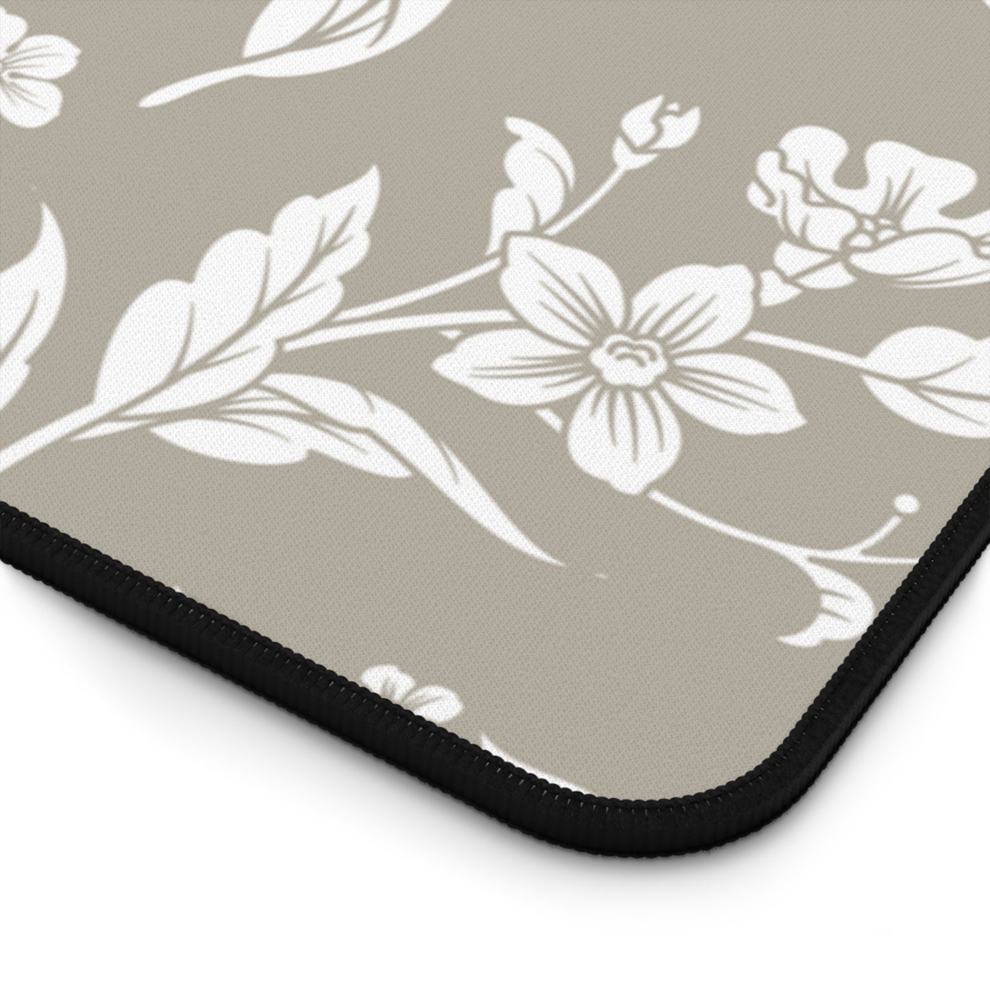Warm Stone Floral Desk Pad (12x18, 12x22 or 16x32)