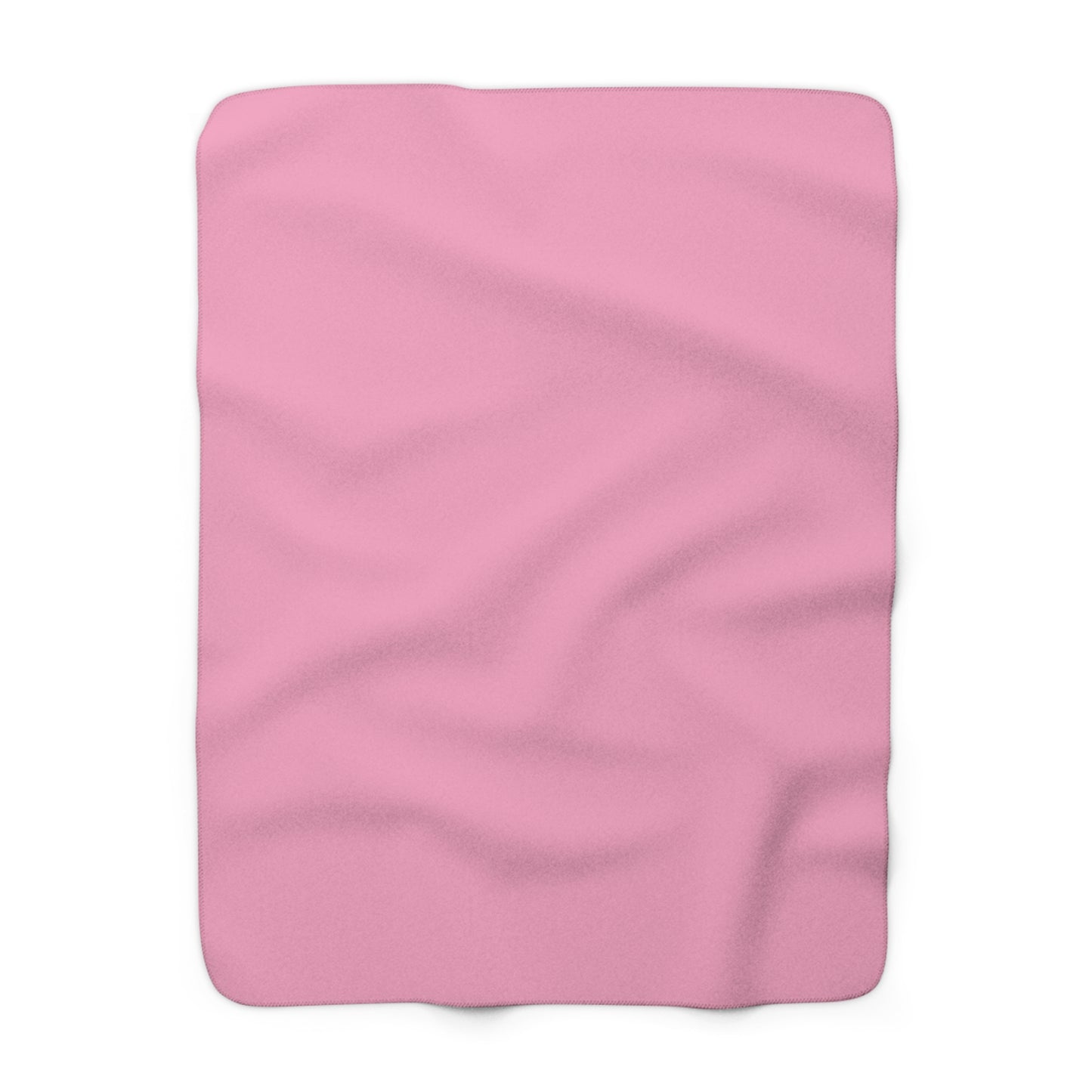 Light Pink Sherpa Fleece Blanket Cozy Plush Throw 3 Sizes Soft Warm Blanket