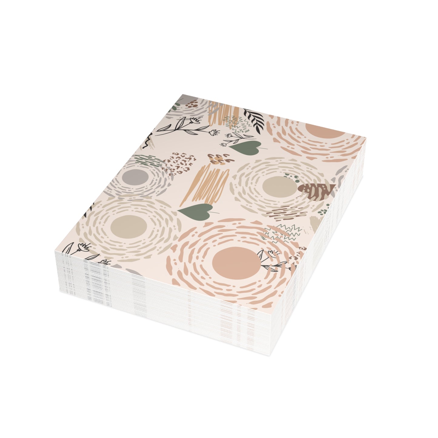 Neutral Flow Postcards Minimal Botanical Postcard Sets (10, 30 or 50)