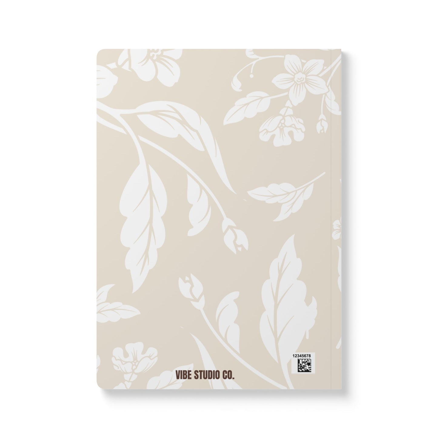 Latte Cream Floral A5 Lined Journal Coordinated Collection