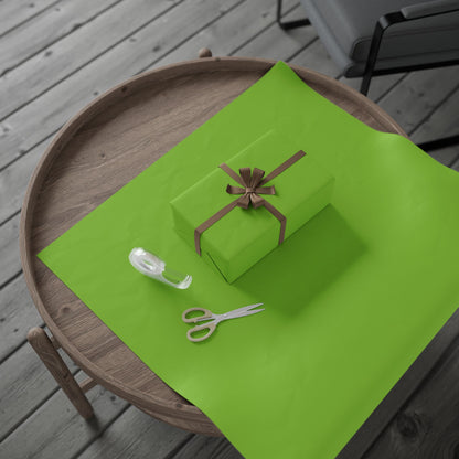 Muted Lime Wrapping Paper Matte or Glossy Gift Wrap 3 Sizes Fine Art Paper