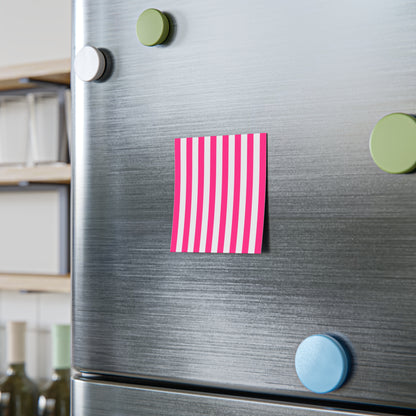 Pink Stripe Sticky Notes (7 Sizes)