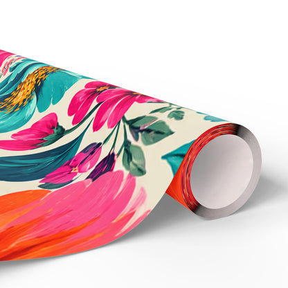 Dreamy Floral Wrapping Paper 3 Sizes Matte or Glossy Floral Gift Wrap