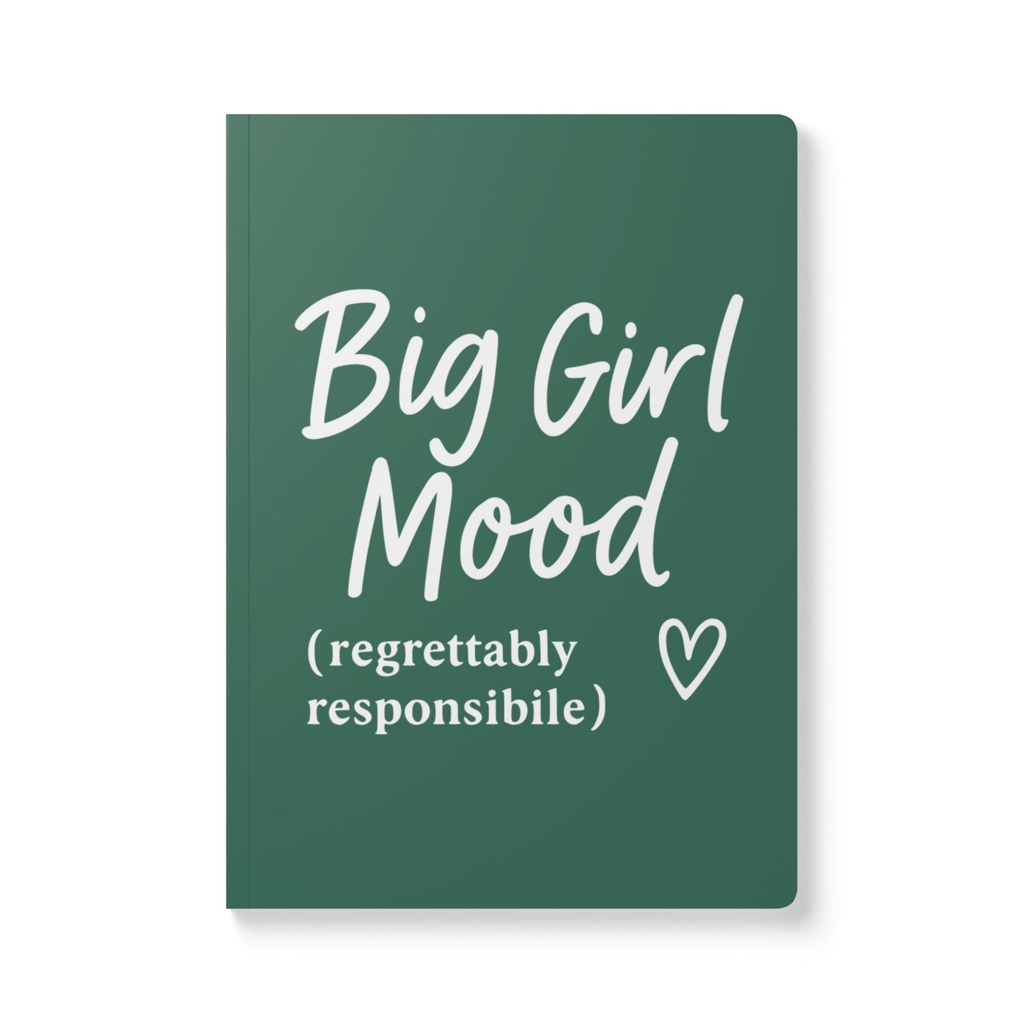Leaf Green Big Girl Mood A5 Lined Journal