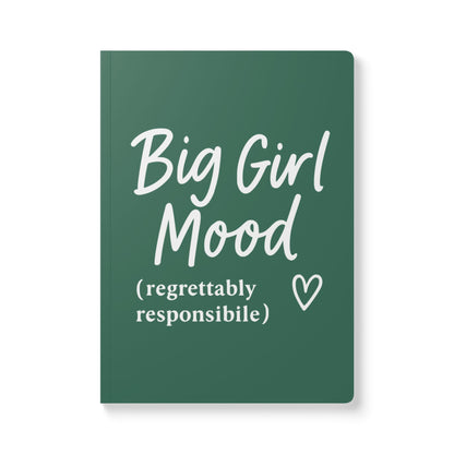 Leaf Green Big Girl Mood A5 Lined Journal
