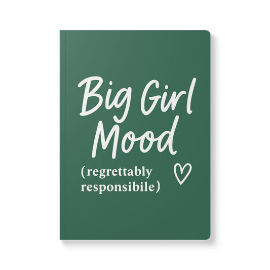 Leaf Green Big Girl Mood A5 Lined Journal